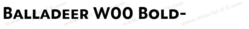 Balladeer W00 Bold字体转换